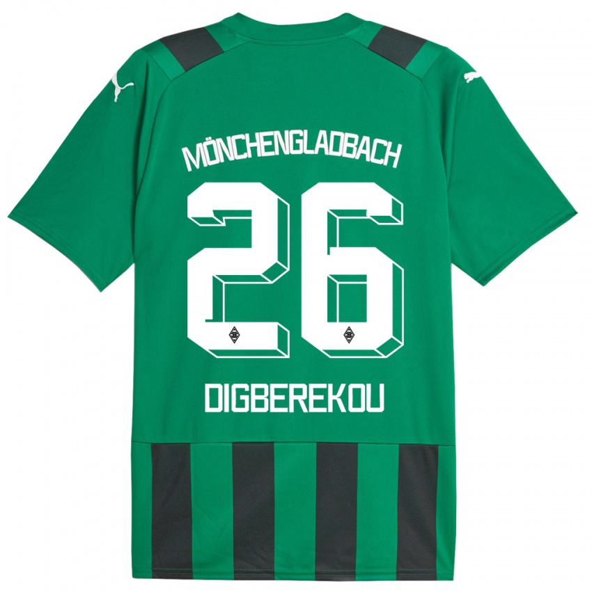 Niño Camiseta Ibrahim Digberekou #26 Verde Negro 2ª Equipación 2023/24 La Camisa