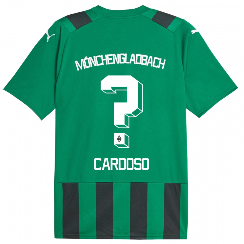Niño Camiseta Tiago Pereira Cardoso #0 Verde Negro 2ª Equipación 2023/24 La Camisa