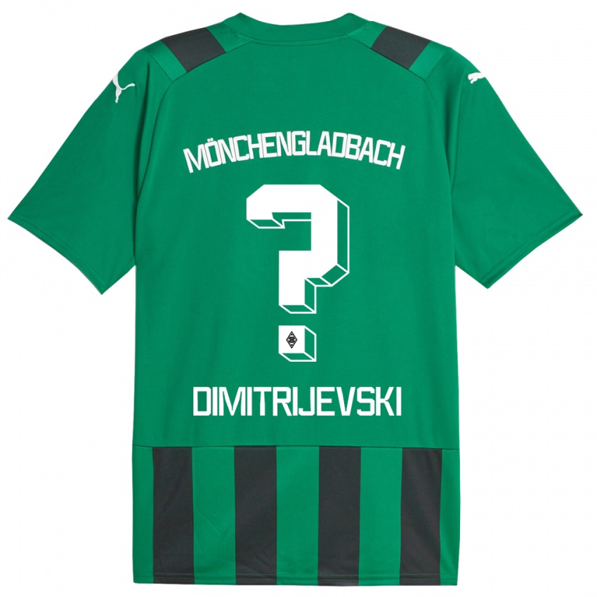 Niño Camiseta Maximilian Dimitrijevski #0 Verde Negro 2ª Equipación 2023/24 La Camisa
