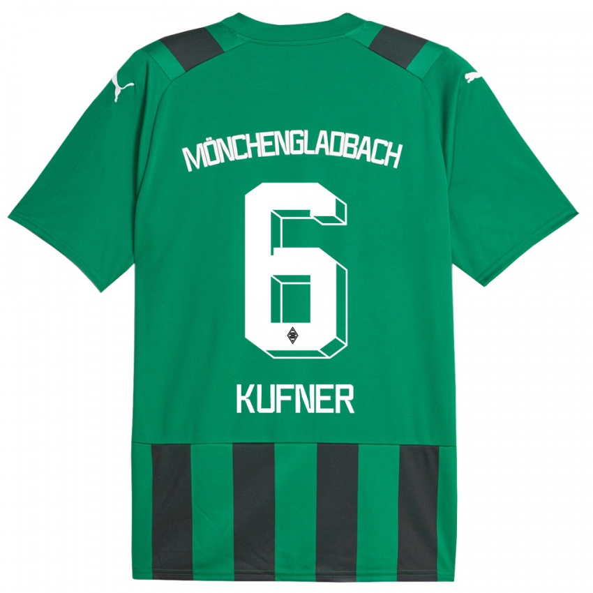 Niño Camiseta Anne-Catherine Kufner #6 Verde Negro 2ª Equipación 2023/24 La Camisa