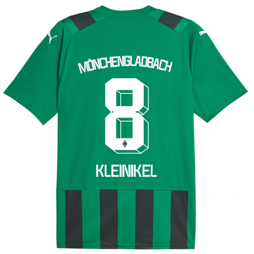 Niño Camiseta Nadja Kleinikel #8 Verde Negro 2ª Equipación 2023/24 La Camisa