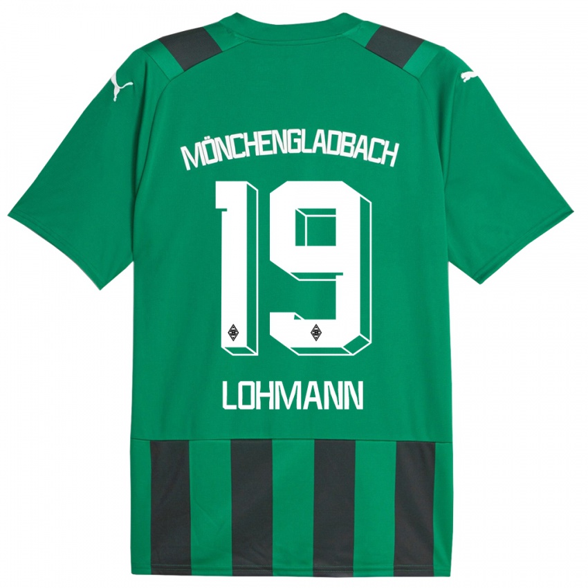 Niño Camiseta Mona Lohmann #19 Verde Negro 2ª Equipación 2023/24 La Camisa