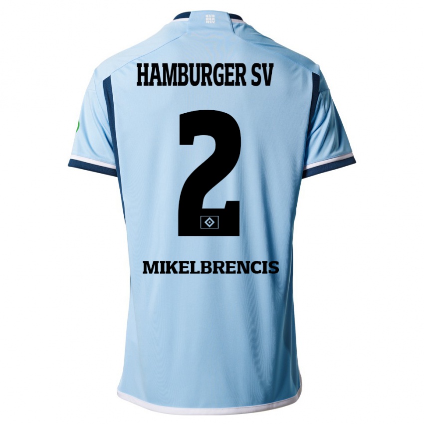 Niño Camiseta William Mikelbrencis #2 Azul 2ª Equipación 2023/24 La Camisa