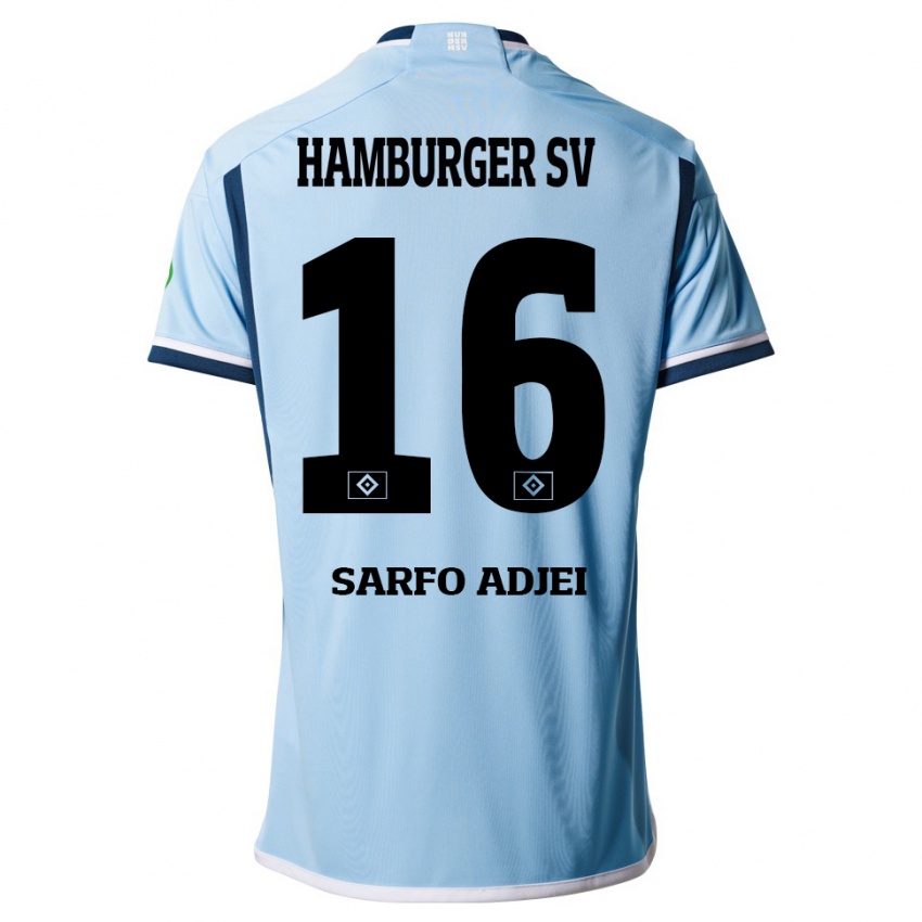 Niño Camiseta Maximilian Sarfo-Adjei #16 Azul 2ª Equipación 2023/24 La Camisa