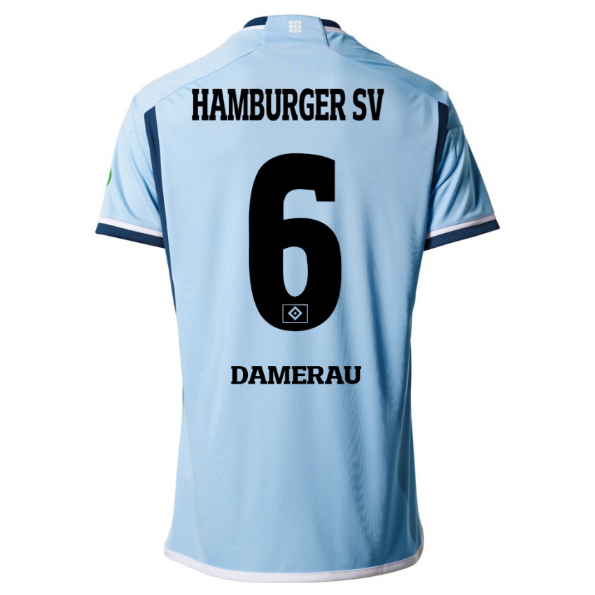 Niño Camiseta Alexander Werner Damerau #6 Azul 2ª Equipación 2023/24 La Camisa