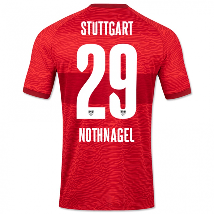 Niño Camiseta Dominik Nothnagel #29 Rojo 2ª Equipación 2023/24 La Camisa