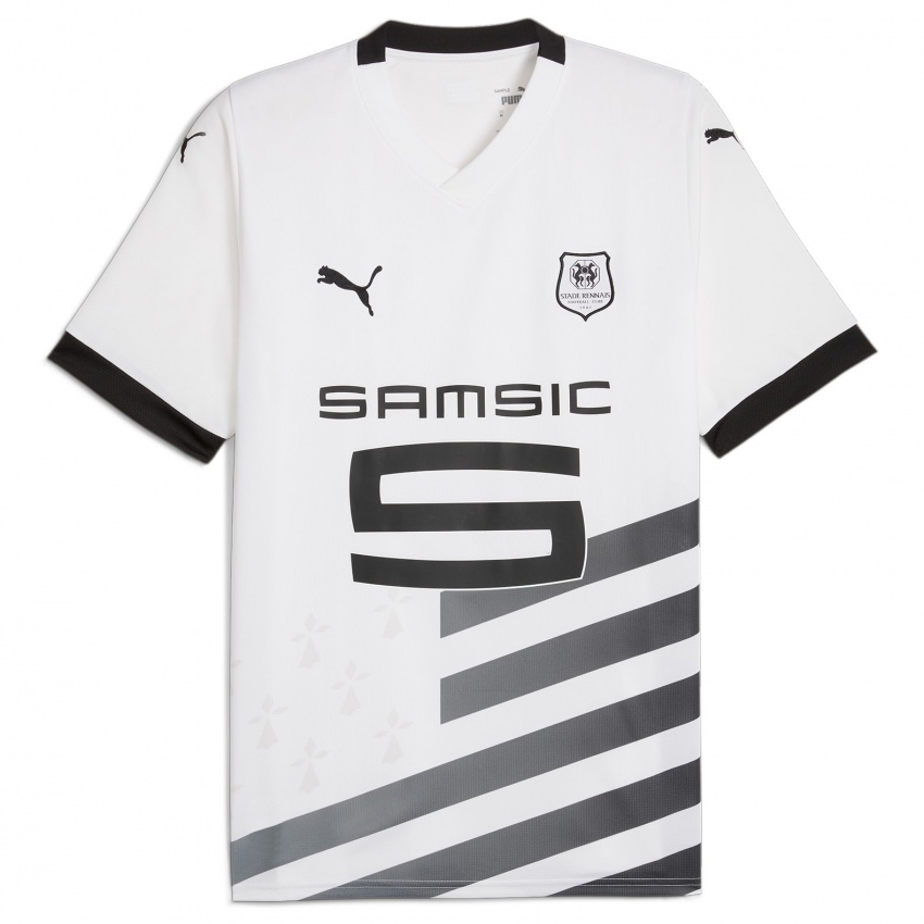 Niño Camiseta Geoffrey Lembet #40 Blanco 2ª Equipación 2023/24 La Camisa