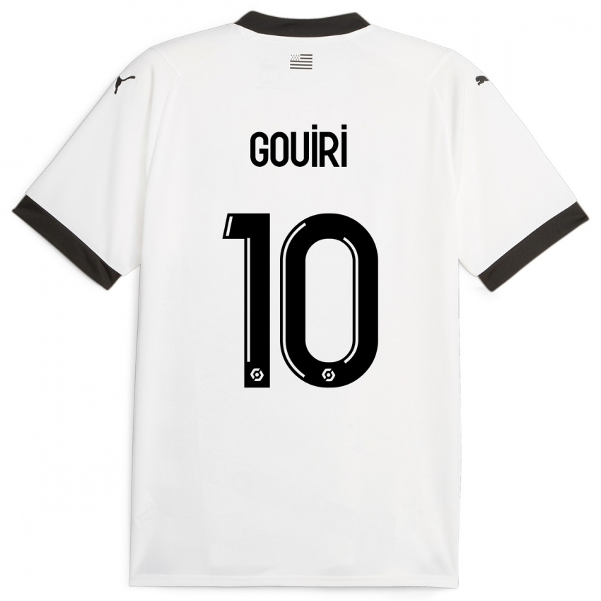 Niño Camiseta Amine Gouiri #10 Blanco 2ª Equipación 2023/24 La Camisa