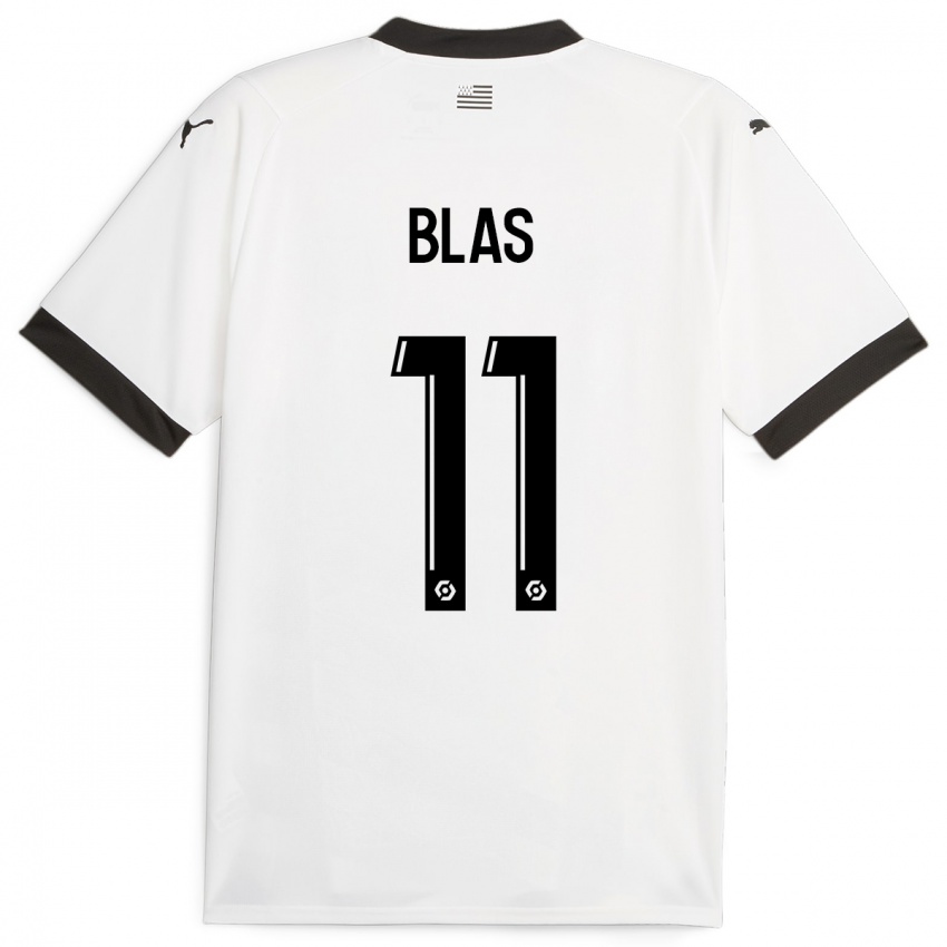Niño Camiseta Ludovic Blas #11 Blanco 2ª Equipación 2023/24 La Camisa