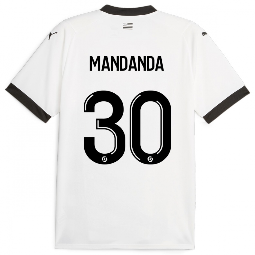 Niño Camiseta Steve Mandanda #30 Blanco 2ª Equipación 2023/24 La Camisa