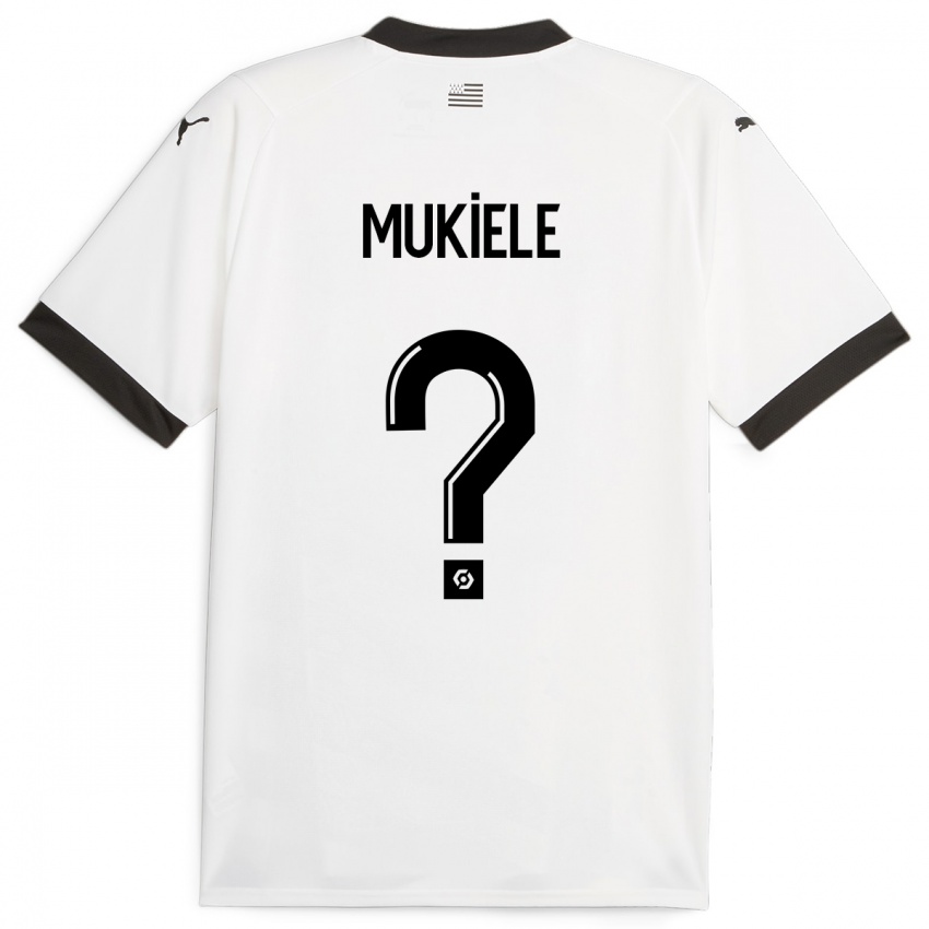 Niño Camiseta Nordan Mukiele #0 Blanco 2ª Equipación 2023/24 La Camisa