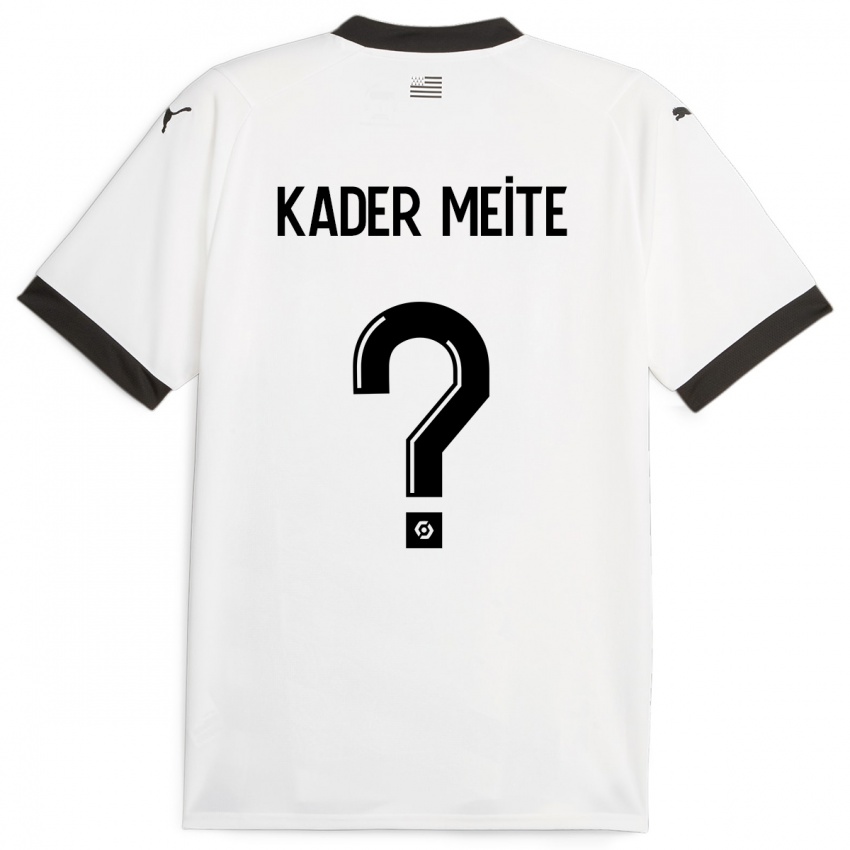 Niño Camiseta Mohamed Kader Meïté #0 Blanco 2ª Equipación 2023/24 La Camisa