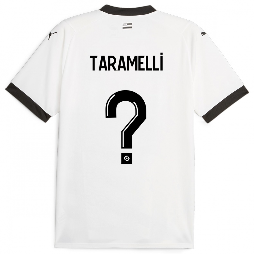 Niño Camiseta Valentin Taramelli #0 Blanco 2ª Equipación 2023/24 La Camisa