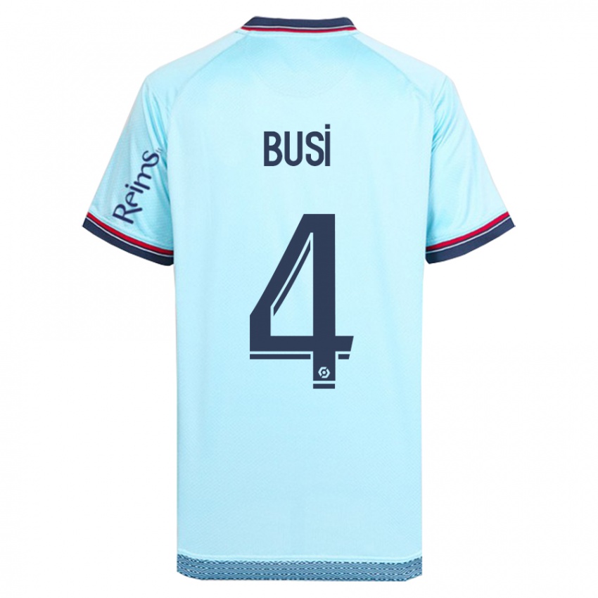 Niño Camiseta Maxime Busi #4 Cielo Azul 2ª Equipación 2023/24 La Camisa