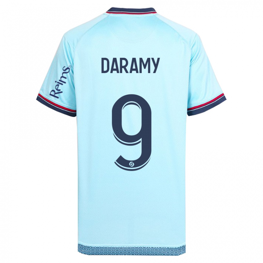 Niño Camiseta Mohamed Daramy #9 Cielo Azul 2ª Equipación 2023/24 La Camisa