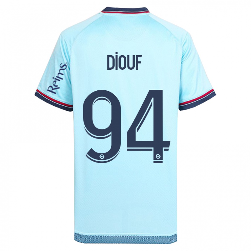 Niño Camiseta Yehvann Diouf #94 Cielo Azul 2ª Equipación 2023/24 La Camisa