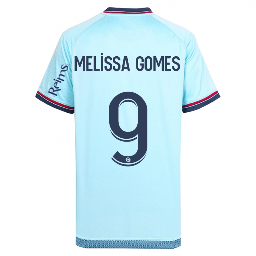 Niño Camiseta Melissa Ferreira Gomes #9 Cielo Azul 2ª Equipación 2023/24 La Camisa