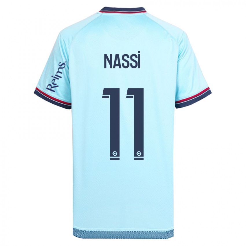 Niño Camiseta Jade Nassi #11 Cielo Azul 2ª Equipación 2023/24 La Camisa