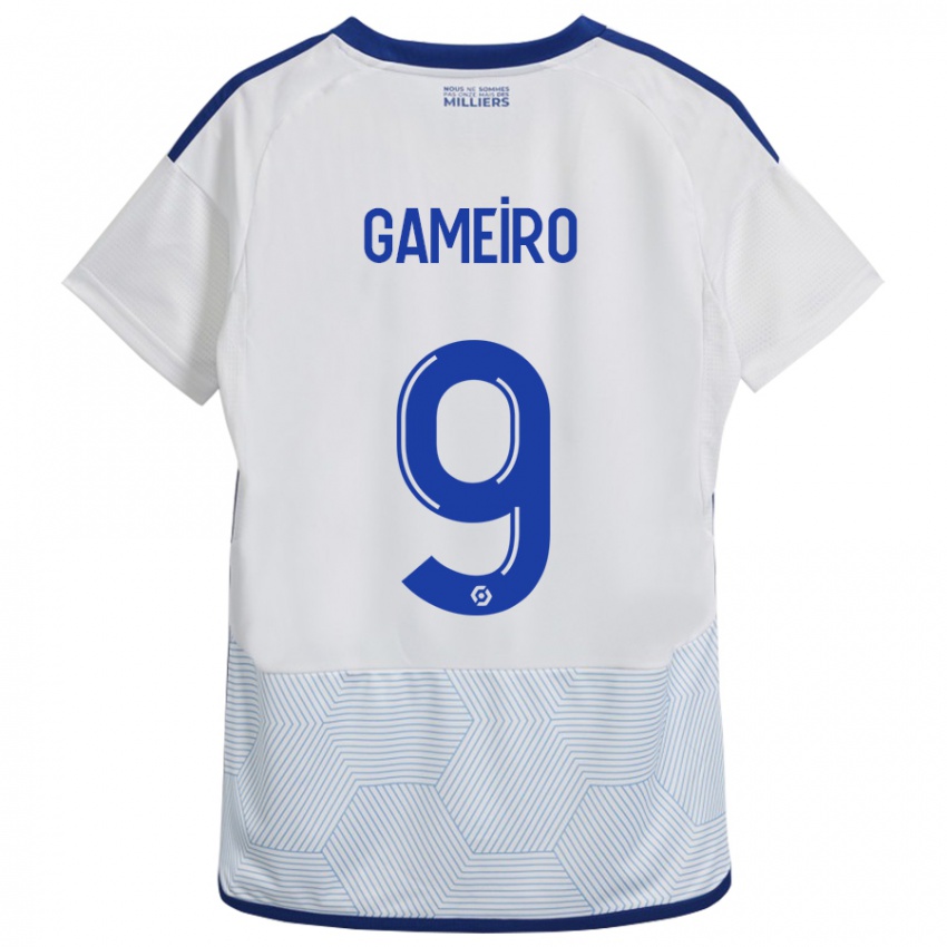 Niño Camiseta Kévin Gameiro #9 Blanco 2ª Equipación 2023/24 La Camisa