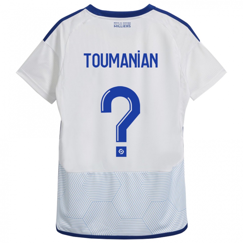 Niño Camiseta Anthony Toumanian #0 Blanco 2ª Equipación 2023/24 La Camisa
