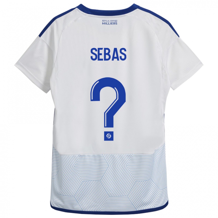 Niño Camiseta Jérémy Sebas #0 Blanco 2ª Equipación 2023/24 La Camisa