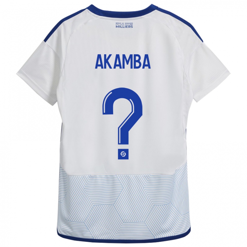 Niño Camiseta Fred Akamba #0 Blanco 2ª Equipación 2023/24 La Camisa