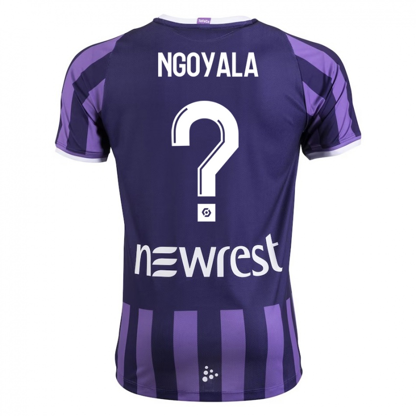 Niño Camiseta Frédéric Efuele Ngoyala #0 Morado 2ª Equipación 2023/24 La Camisa