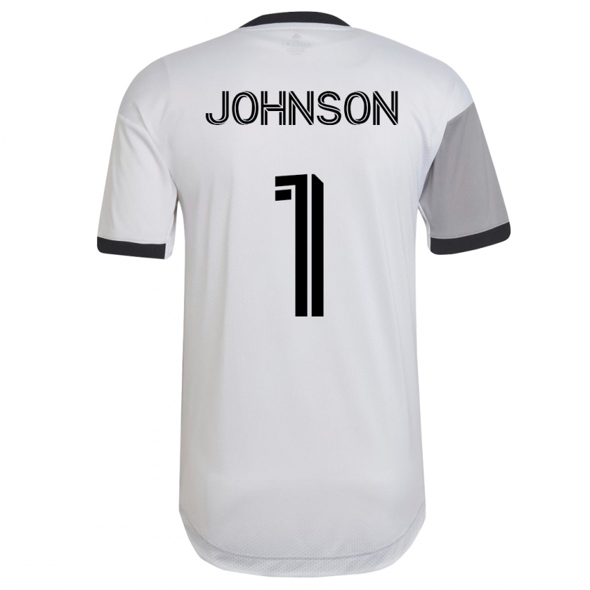 Niño Camiseta Sean Johnson #1 Blanco 2ª Equipación 2023/24 La Camisa