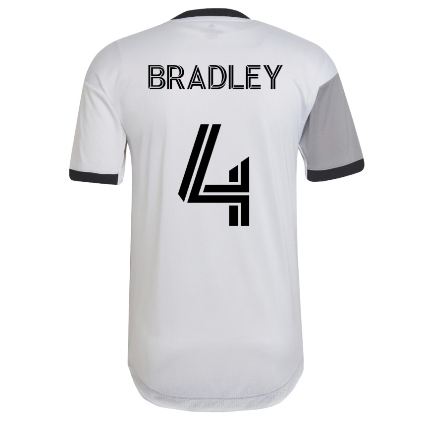 Niño Camiseta Michael Bradley #4 Blanco 2ª Equipación 2023/24 La Camisa