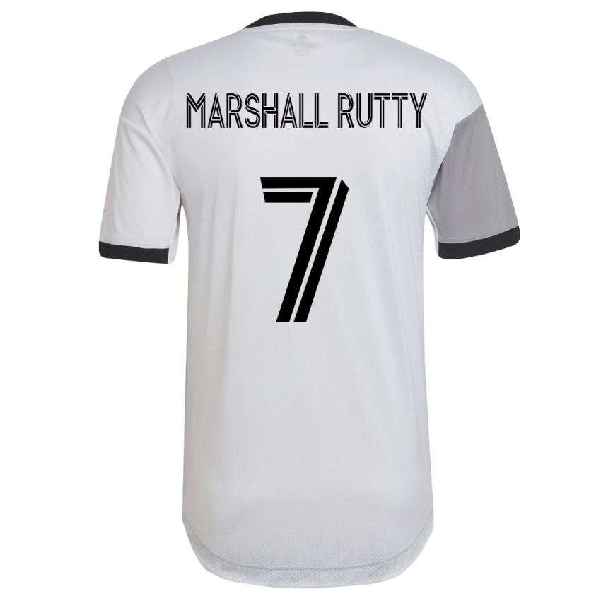 Niño Camiseta Jahkeele Marshall-Rutty #7 Blanco 2ª Equipación 2023/24 La Camisa