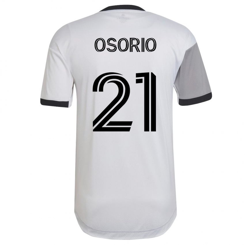 Niño Camiseta Jonathan Osorio #21 Blanco 2ª Equipación 2023/24 La Camisa