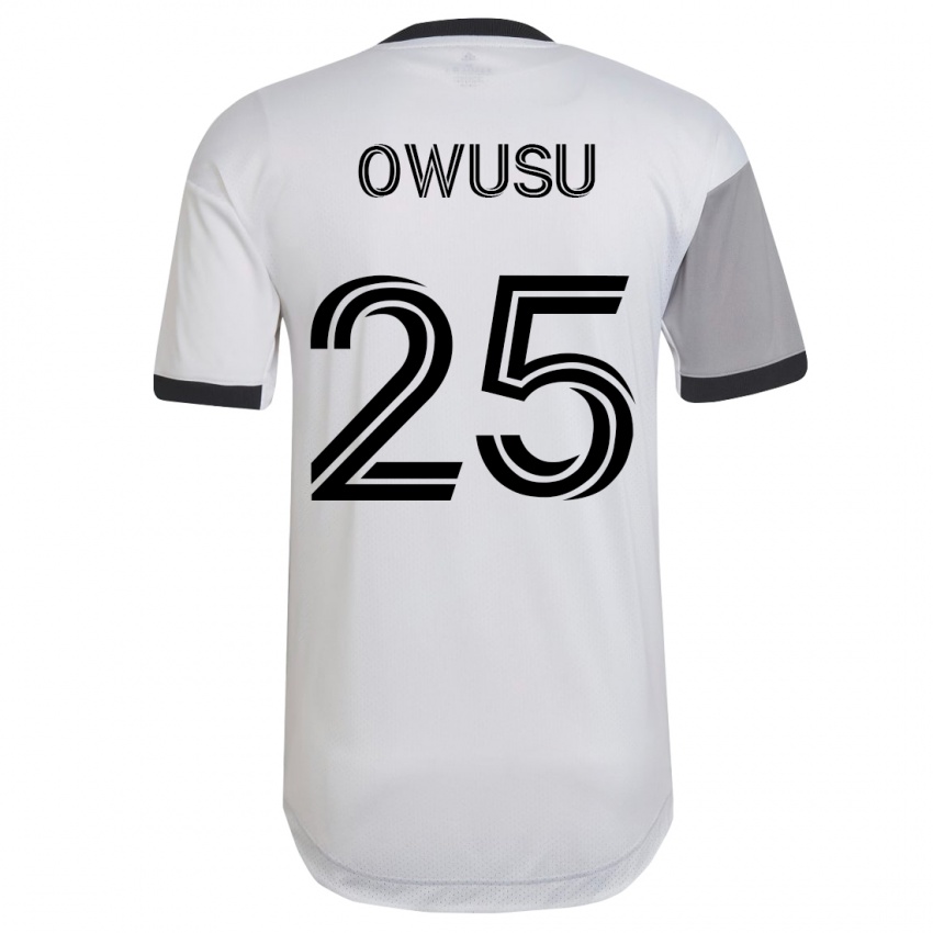 Niño Camiseta Prince Osei Owusu #25 Blanco 2ª Equipación 2023/24 La Camisa