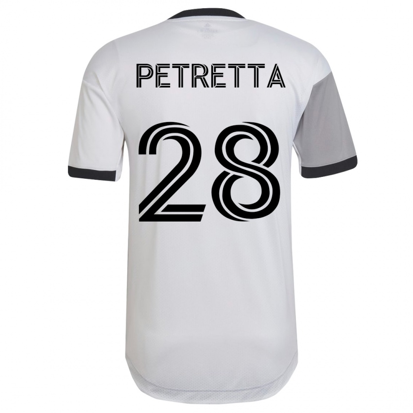 Niño Camiseta Raoul Petretta #28 Blanco 2ª Equipación 2023/24 La Camisa