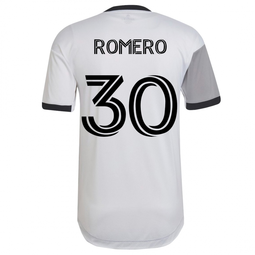 Niño Camiseta Tomás Romero #30 Blanco 2ª Equipación 2023/24 La Camisa