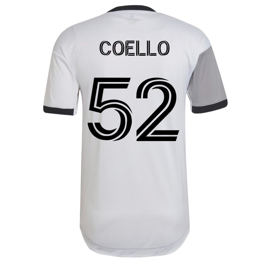Niño Camiseta Alonso Coello #52 Blanco 2ª Equipación 2023/24 La Camisa