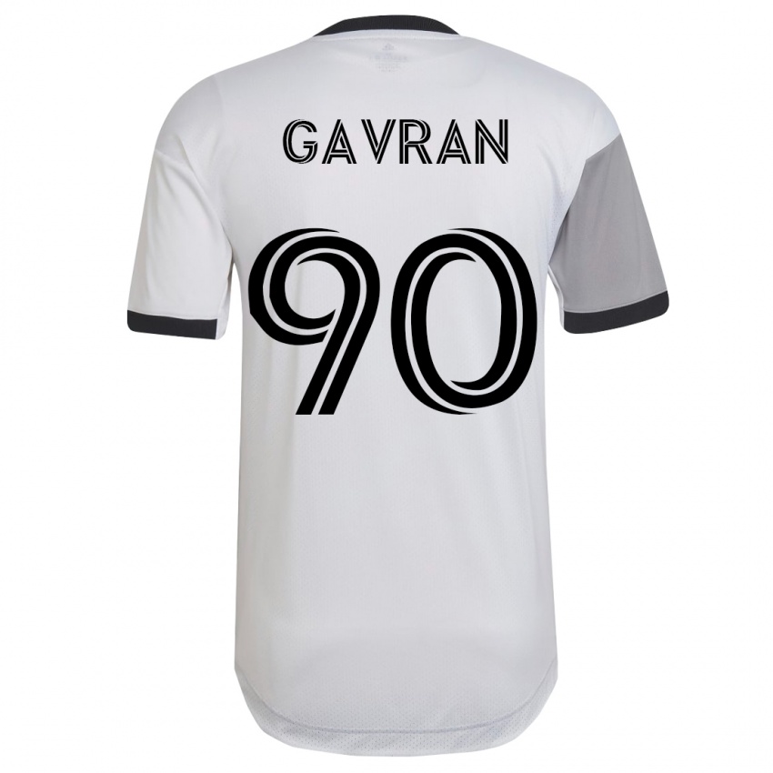 Niño Camiseta Luka Gavran #90 Blanco 2ª Equipación 2023/24 La Camisa