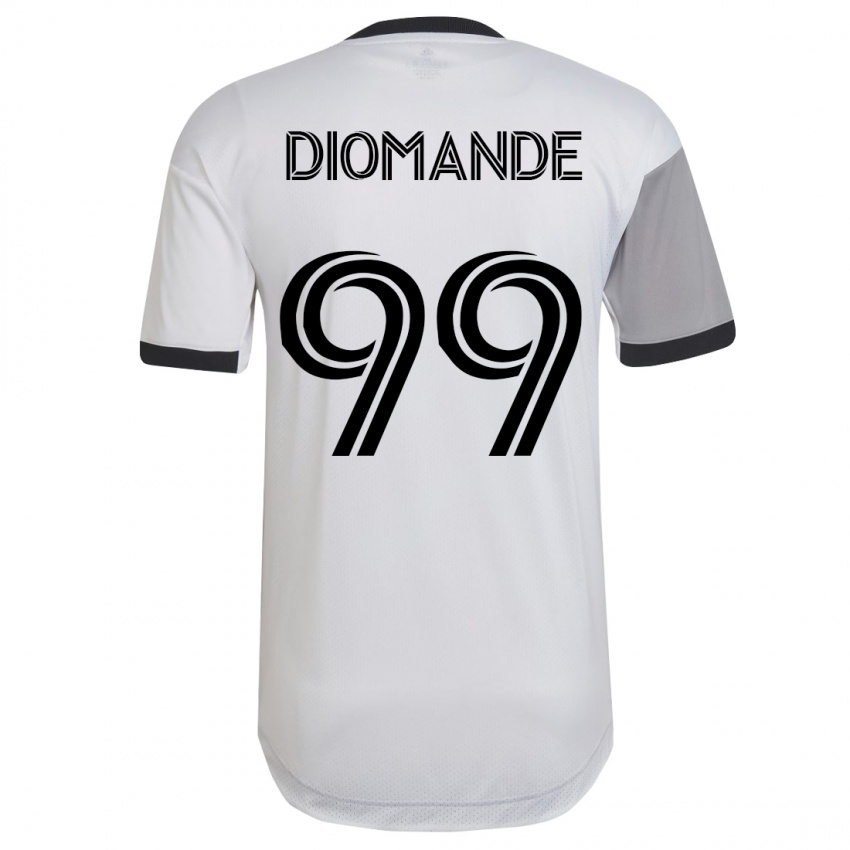 Niño Camiseta Adama Diomande #99 Blanco 2ª Equipación 2023/24 La Camisa