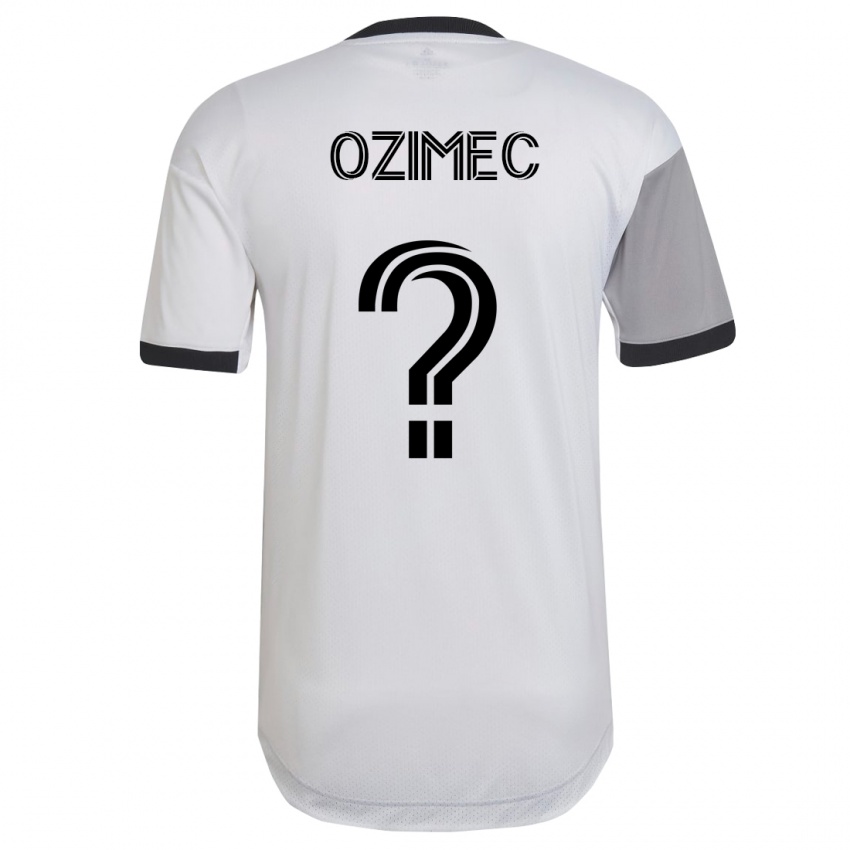 Niño Camiseta Lucas Ozimec #0 Blanco 2ª Equipación 2023/24 La Camisa