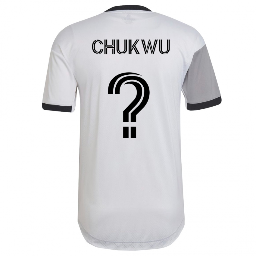 Niño Camiseta Richard Chukwu #0 Blanco 2ª Equipación 2023/24 La Camisa