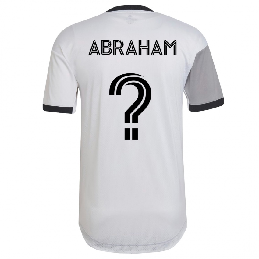 Niño Camiseta Nathaniel Abraham #0 Blanco 2ª Equipación 2023/24 La Camisa