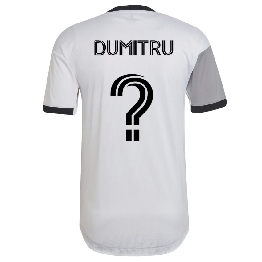 Niño Camiseta Andrei Dumitru #0 Blanco 2ª Equipación 2023/24 La Camisa