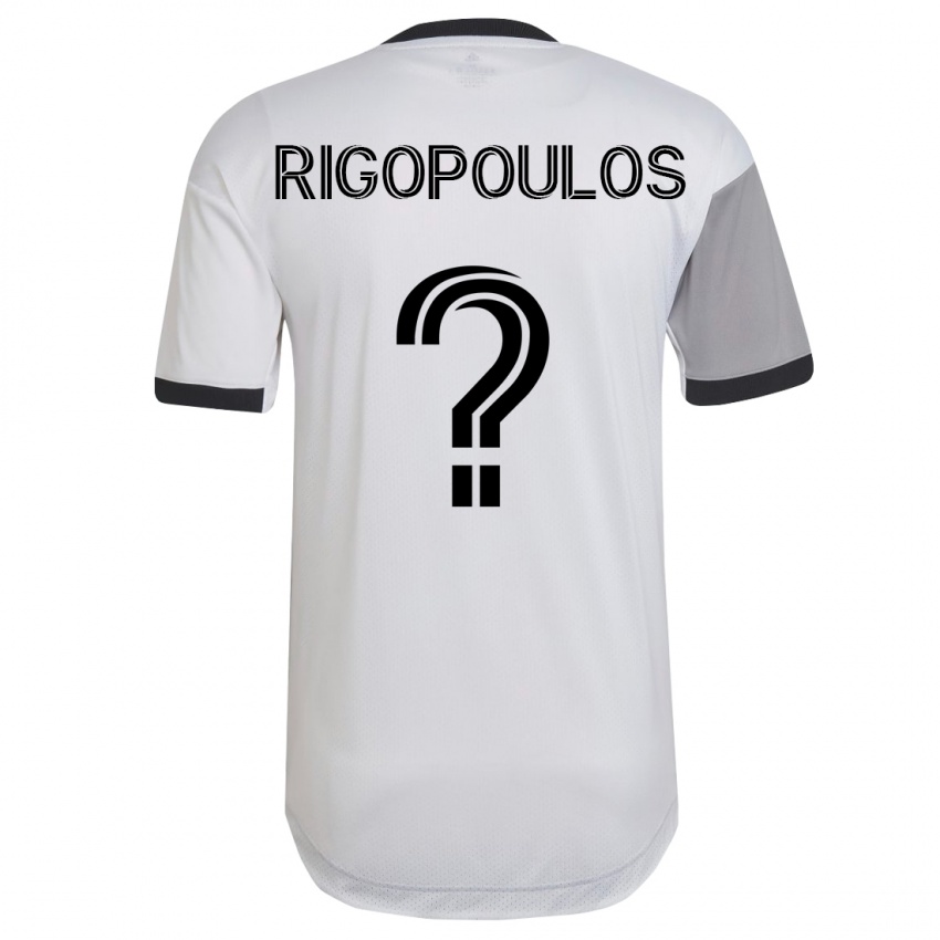 Niño Camiseta Theo Rigopoulos #0 Blanco 2ª Equipación 2023/24 La Camisa