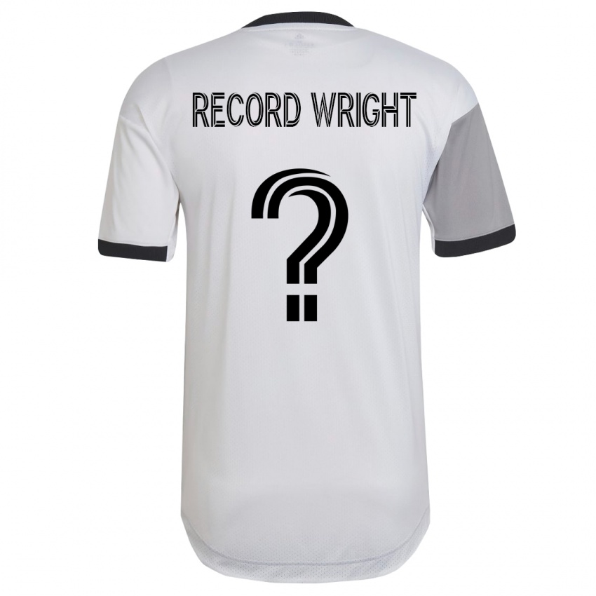 Niño Camiseta Kemari Record-Wright #0 Blanco 2ª Equipación 2023/24 La Camisa