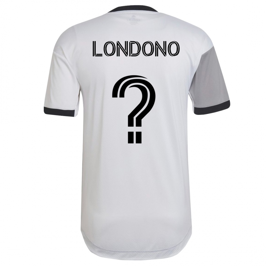 Niño Camiseta Tyler Londono #0 Blanco 2ª Equipación 2023/24 La Camisa