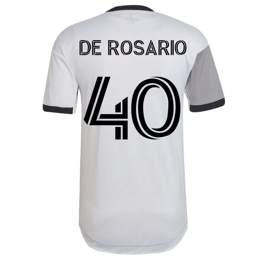 Niño Camiseta Adisa De Rosario #40 Blanco 2ª Equipación 2023/24 La Camisa
