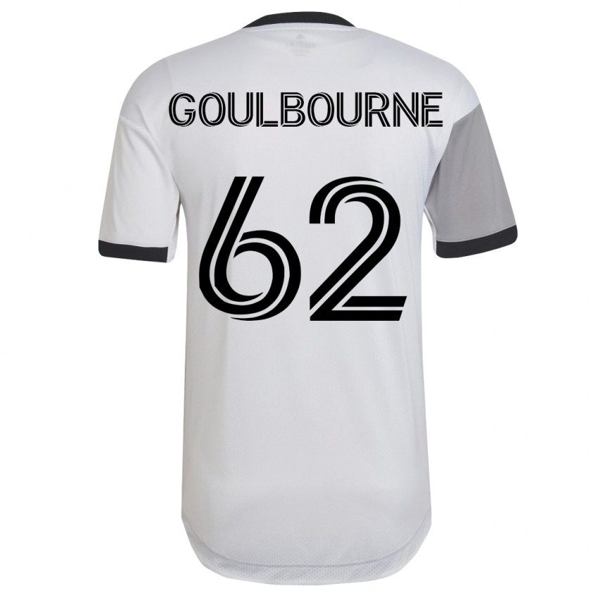 Niño Camiseta Rohan Goulbourne #62 Blanco 2ª Equipación 2023/24 La Camisa