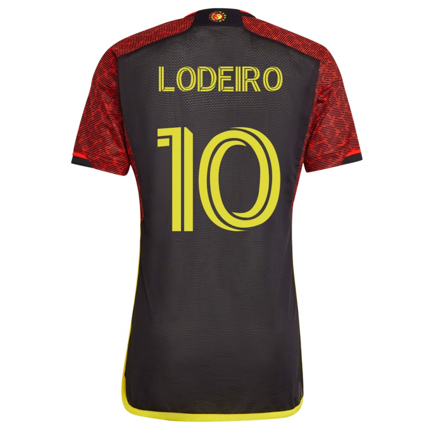 Niño Camiseta Nicolás Lodeiro #10 Naranja 2ª Equipación 2023/24 La Camisa