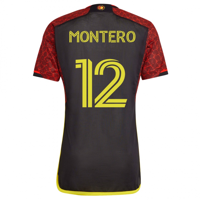 Niño Camiseta Fredy Montero #12 Naranja 2ª Equipación 2023/24 La Camisa