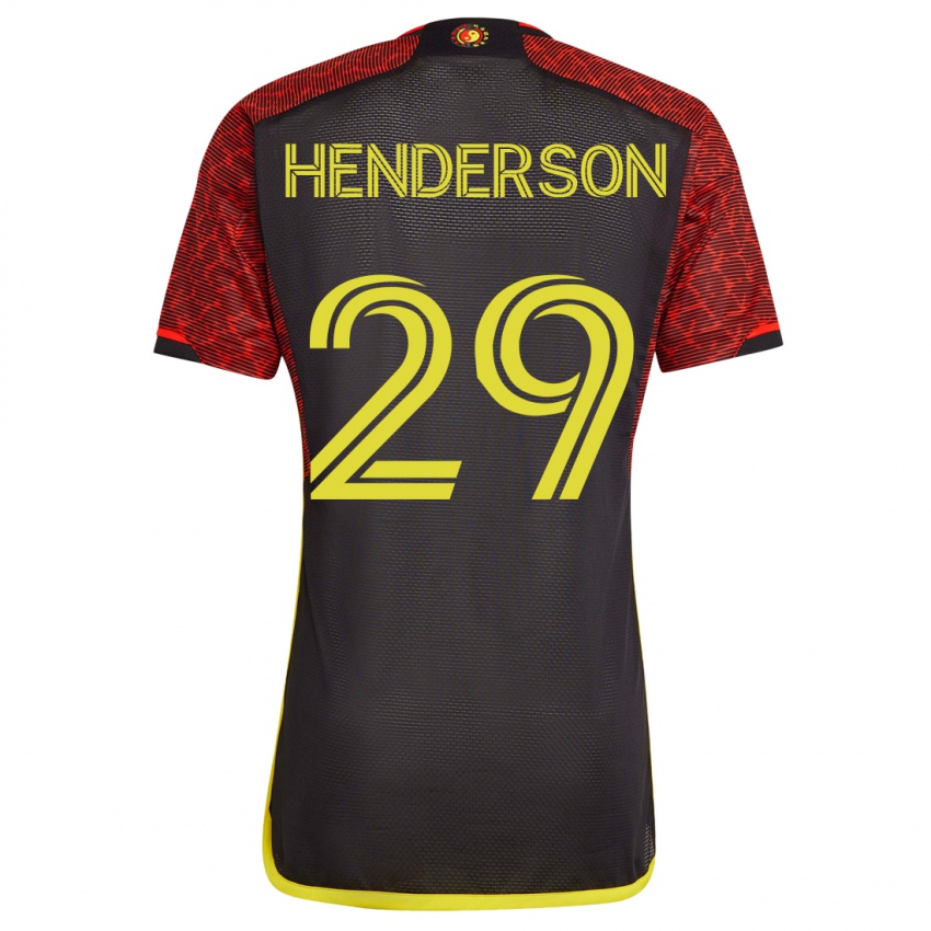 Niño Camiseta Anna Henderson #29 Naranja 2ª Equipación 2023/24 La Camisa
