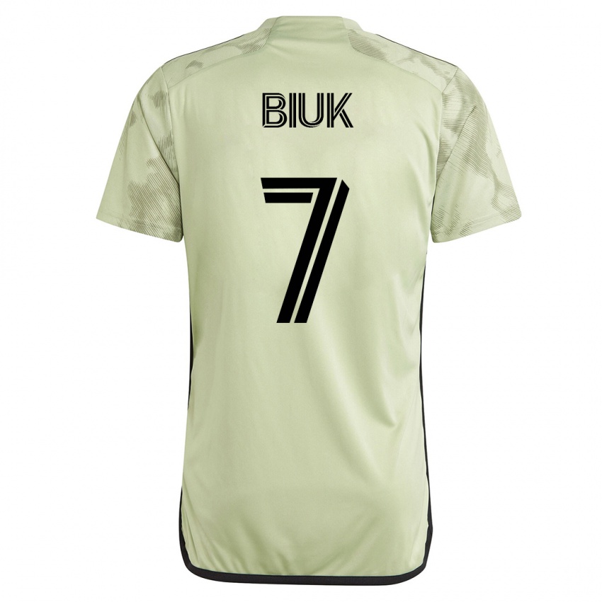 Niño Camiseta Stipe Biuk #7 Verde 2ª Equipación 2023/24 La Camisa